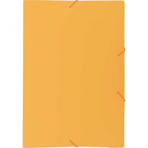 PASTA ABA ELASTICA PLASTICA OFICIO ACP FOSCA LARANJA PE/10
